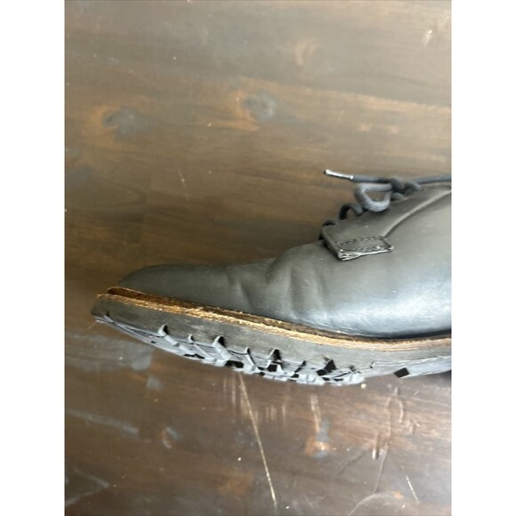 Frye Oxford Mens Black Leather Low Top Cap Toe Oxfords Shoes Lace up 8.5 - Picture 7 of 13